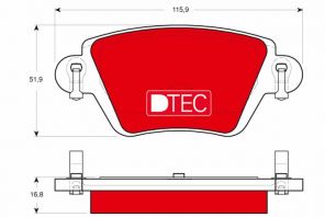 TRW GDB1525DTE - Brzdové platničky -