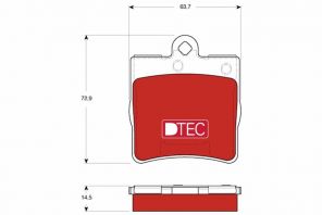 TRW GDB1545DTE - Brzdové platničky -