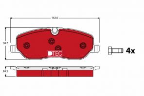 TRW GDB1631DTE - Brzdové platničky -