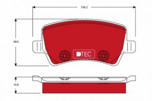 TRW GDB1685DTE - Brzdové platničky -