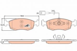 TRW GDB1900 - Brzdové platničky -