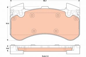 TRW GDB1911 - Brzdové platničky -