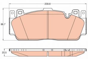 TRW GDB2020 - Brzdové platničky -