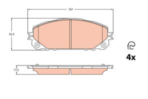TRW GDB2094 - Brzdové platničky -