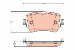 TRW GDB2131 - Brzdové platničky -