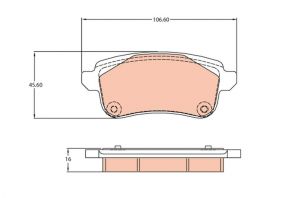 TRW GDB2136 - Brzdové platničky -