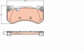 TRW GDB2220 - Brzdové platničky -