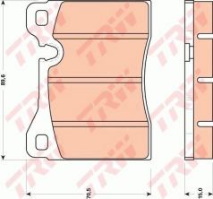 TRW GDB270 - Brzdové platničky -