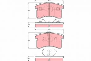 TRW GDB3126 - Brzdové platničky -
