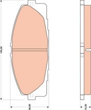 TRW GDB3485 - Brzdové platničky -