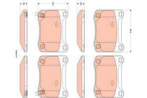 TRW GDB3504 - Brzdové platničky -
