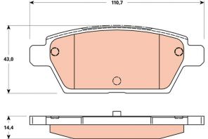 TRW GDB3517 - Brzdové platničky -