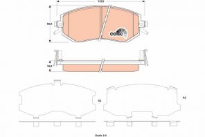 TRW GDB3519 - Brzdové platničky -