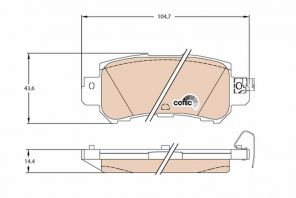 TRW GDB3539 - Brzdové platničky -