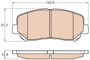 TRW GDB3562 - Brzdové platničky -