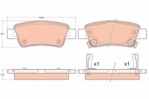 TRW GDB3576 - Brzdové platničky -