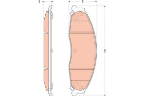 TRW GDB4601 - Brzdové platničky -