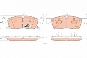 TRW GDB4603 - Brzdové platničky -