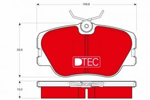 TRW GDB818DTE - Brzdové platničky -
