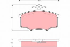 TRW GDB863 - Brzdové platničky -