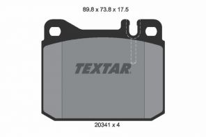 Textar 2034110 - Brzdové platničky -