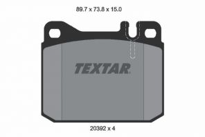 Textar 2039204 - Brzdové platničky -