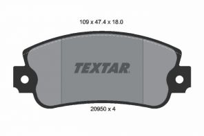 Textar 2095005 - Brzdové platničky -