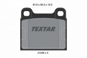 Textar 2103501 - Brzdové platničky -