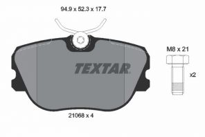 Textar 2106804 - Brzdové platničky -