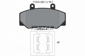 Textar 2123302 - Brzdové platničky -