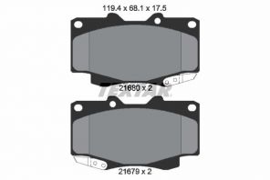 Textar 2168003 - Brzdové platničky -