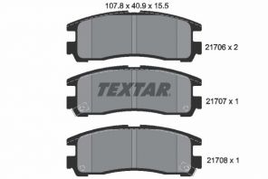 Textar 2170602 - Brzdové platničky -
