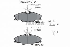 Textar 2172402 - Brzdové platničky -