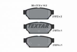 Textar 2187202 - Brzdové platničky -