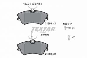 Textar 2188801 - Brzdové platničky -