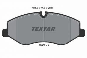 Textar 2206201 - Brzdové platničky -