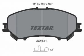 Textar 2206503 - Brzdové platničky -