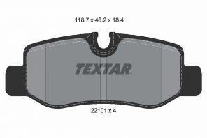 Textar 2210101 - Brzdové platničky -