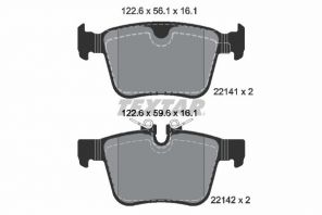 Textar 2214101 - Brzdové platničky -