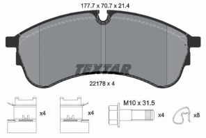 Textar 2217801 - Brzdové platničky -