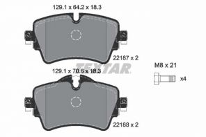 Textar 2218701 - Brzdové platničky -