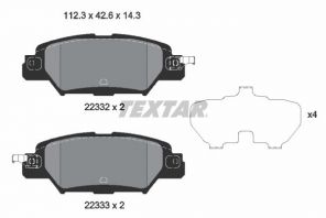 Textar 2233201 - Brzdové platničky -