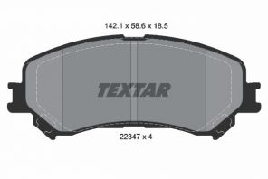 Textar 2234701 - Brzdové platničky -
