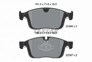 Textar 2238601 - Brzdové platničky -