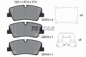 Textar 2241801 - Brzdové platničky -