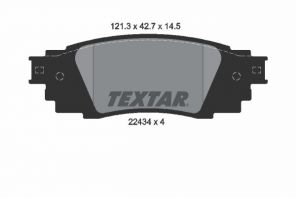 Textar 2243401 - Brzdové platničky -