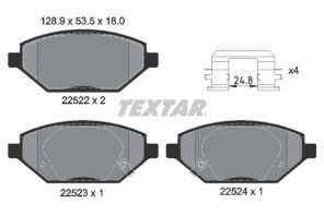 Textar 2252201 - Brzdové platničky -