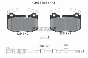 Textar 2254201 - Brzdové platničky -