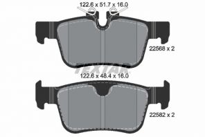 Textar 2256801 - Brzdové platničky -