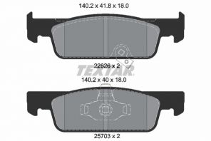 Textar 2262601 - Brzdové platničky -